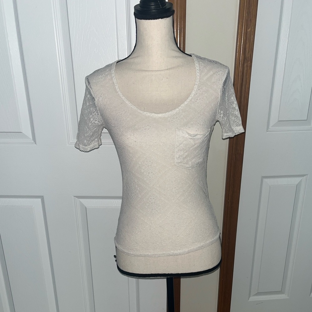 Kimchi Blue White Lace Top